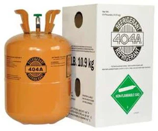 Subministrament de refrigerant industrial R404A per a sistemes de refrigeració de baixa-temperatura